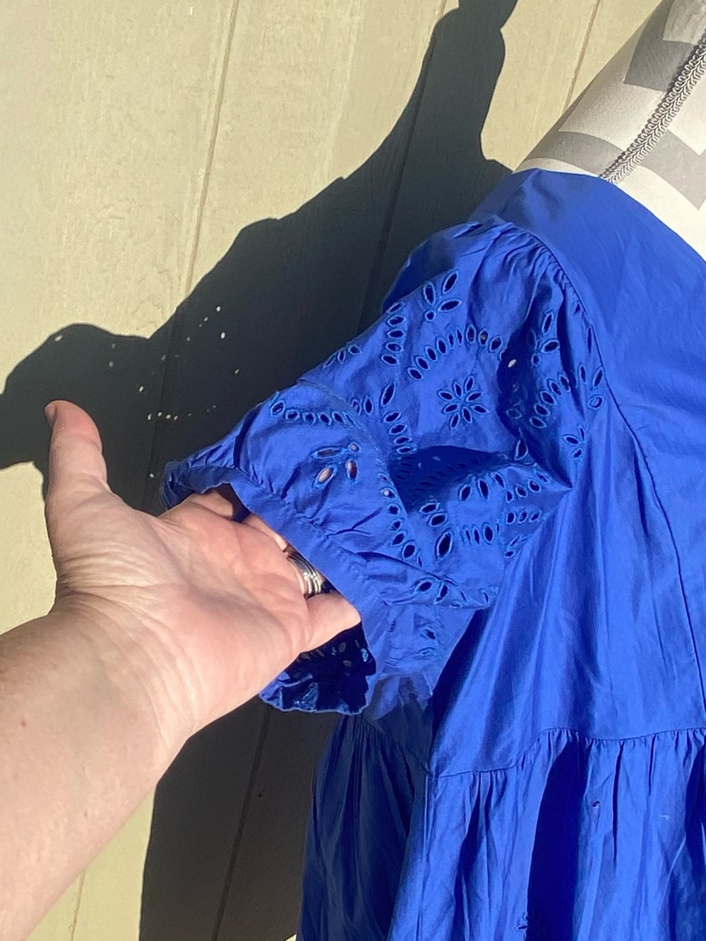 Old Navy XL Royal Blue V-Neck Mini Dress - Picture 5 of 9